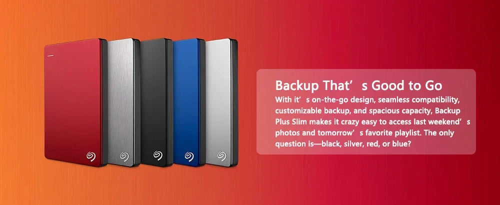 For Seagate External Hard Disk 500GB 1TB 2TB Storage Backup +Ultra-Thin USB 3.0 HDD 2.5 "Portable