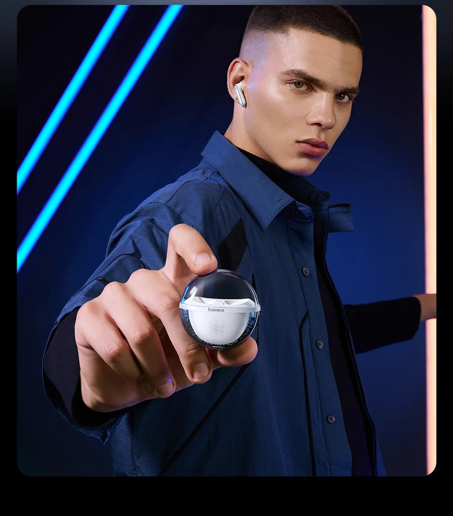 Baseus Bowie E5x True Wireless Earbuds Bluetooth 5.3 Semi-in-Ear Earphones 4-Mic AI ENC 25H Playtime Ear buds