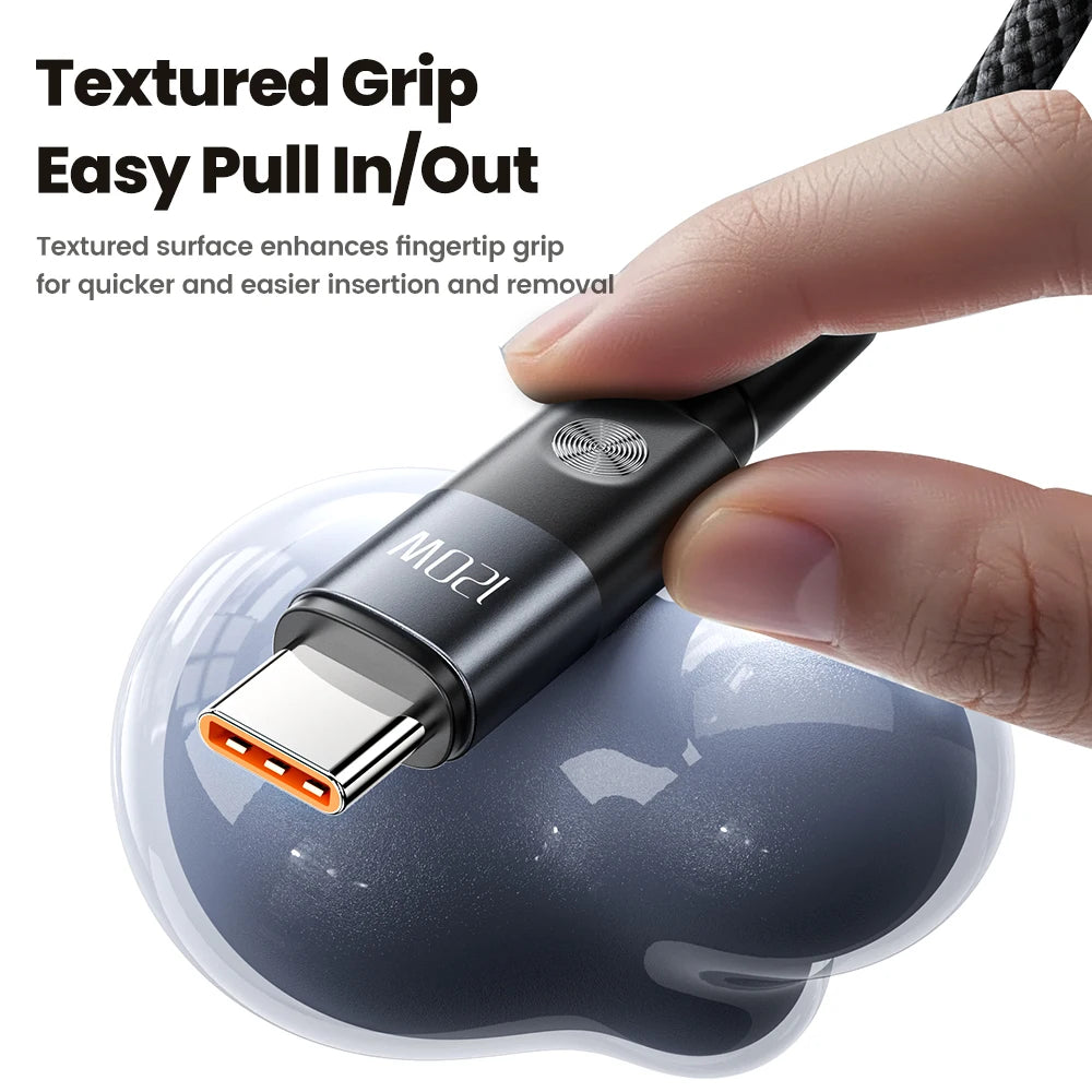 Toocki 6A USB to Type C Cable Charger 120W Turbo Super Charge USB C Cable Fast Charging for Xiaomi Mi 13 17 Pro Redmi Note POCO
