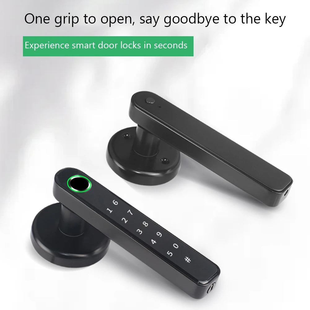 Bluetooth-compatible Fingerprint Door Lock Keyless Entry Electronic Door Knobs Lock Fingerprint Security Handle Lock for Bedroom