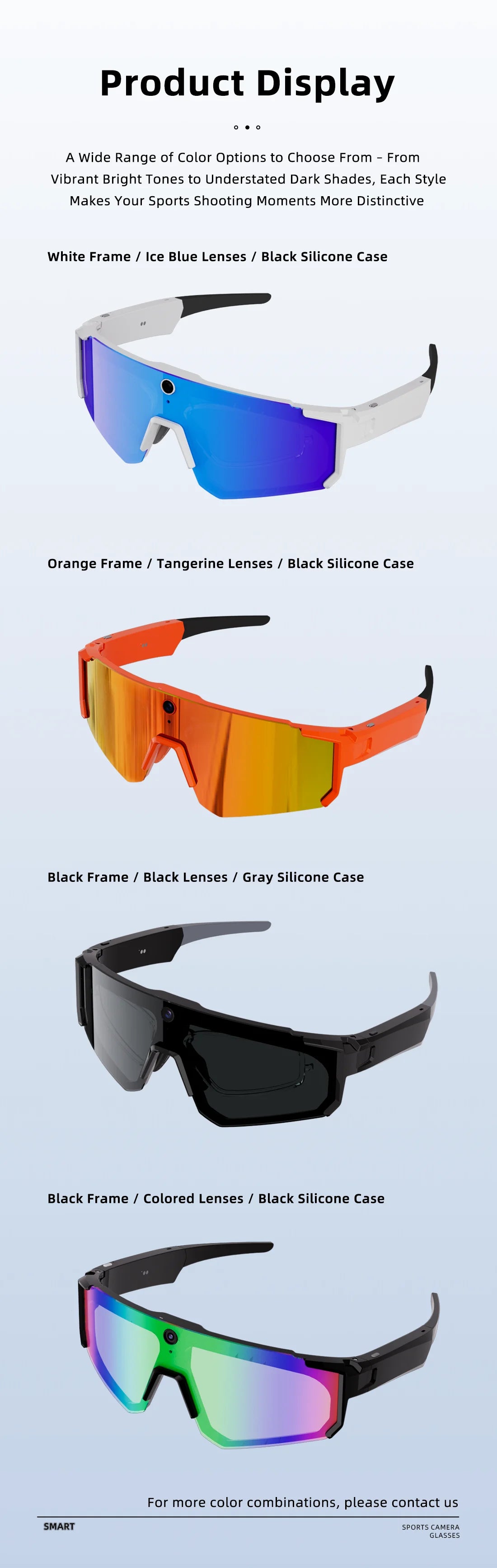 New AI smart shooting&recording glasses with 800W camera, HD anti-shake bicycle riding shooting artifact, windproof goggles 2026