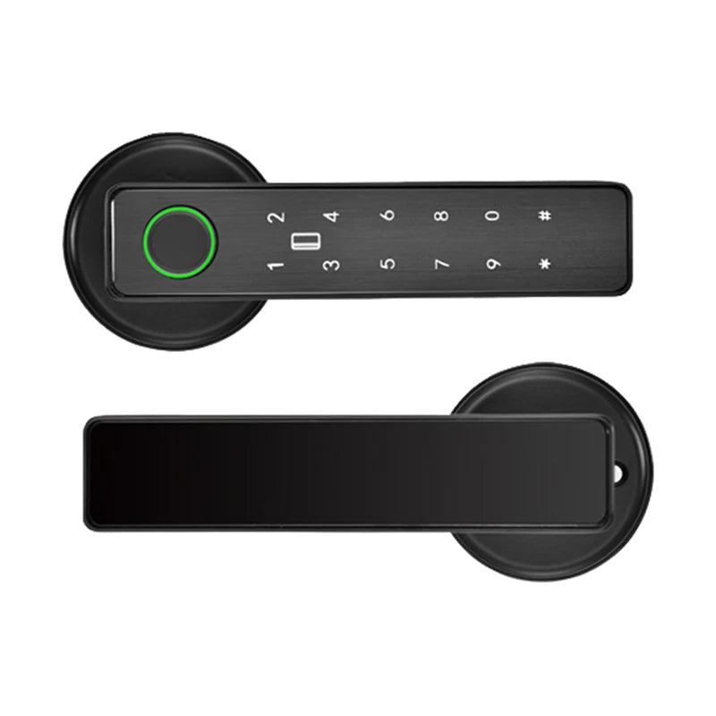 Tuya SmartLife APP WiFi Remote Control Smart Fingerprint Password RFID IC Card Dead Bolt Lock For Indoor Home Wooden Metal Door