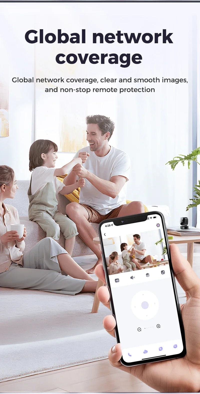 Lenovo 6K HD Wifi Mini Camera Wireless Security Protection Remote Monitor Camcorders Video Surveillance Home Smart Camera
