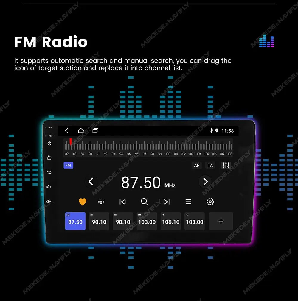 Wireless Carplay Car Radio Stereo For KIA PICANTO Morning 2011-2016 Multimedia Player All-in-one GPS Navigation Autoradio WIFI