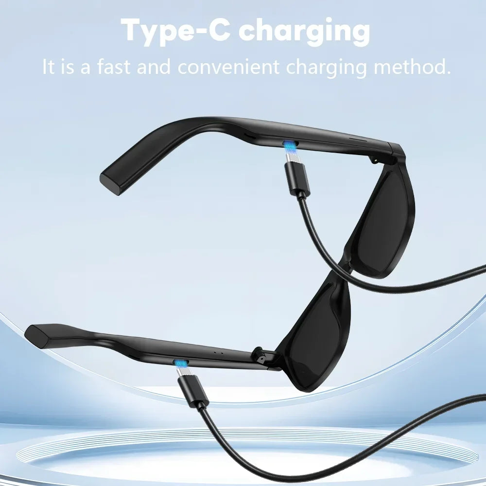 Lenovo AI Smart Glasses 8K 1600MP Touch Control Photo Recording Voice Assistant Translator Music Wireless Bluetooth Sunglasses