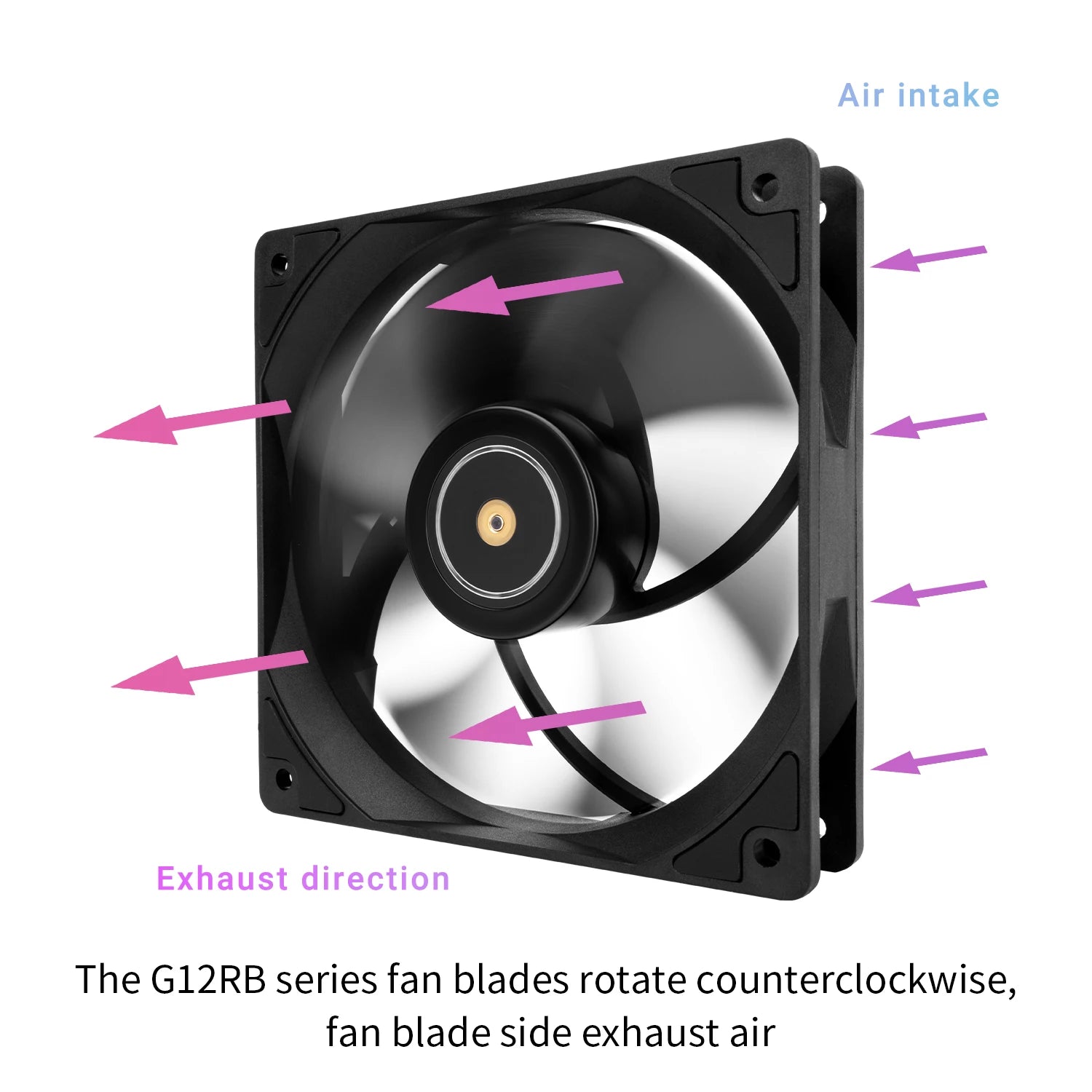 Thermalright 120mm Case Fan TL-G12/G12B/G12RB CPU Cooling Fan 120mm Silent-Balance Fan Reverse Airflow Design Fan