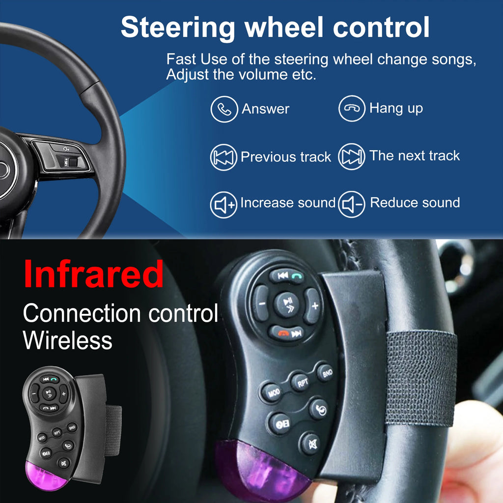 XIMA 6.9inch Car Radio Wireless CarPlay Android Auto MP5 Bluetooth FM USB IPS Touch Screen Multimedia Player Universal 1Din