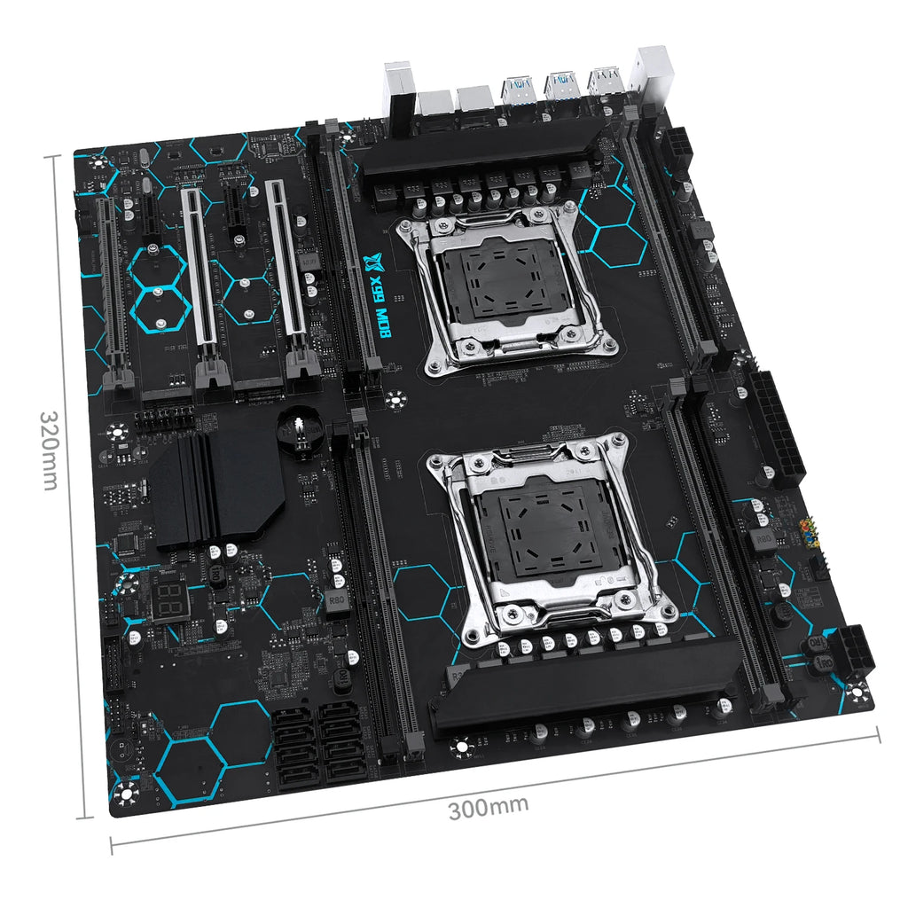 MACHINIST X99 MD8 Dual CPU Motherboard Optional  Kit Set lntel Xeon E5 2680 V4 LGA2011-3 DDR4 32GB RAM C612 chip Server Computer