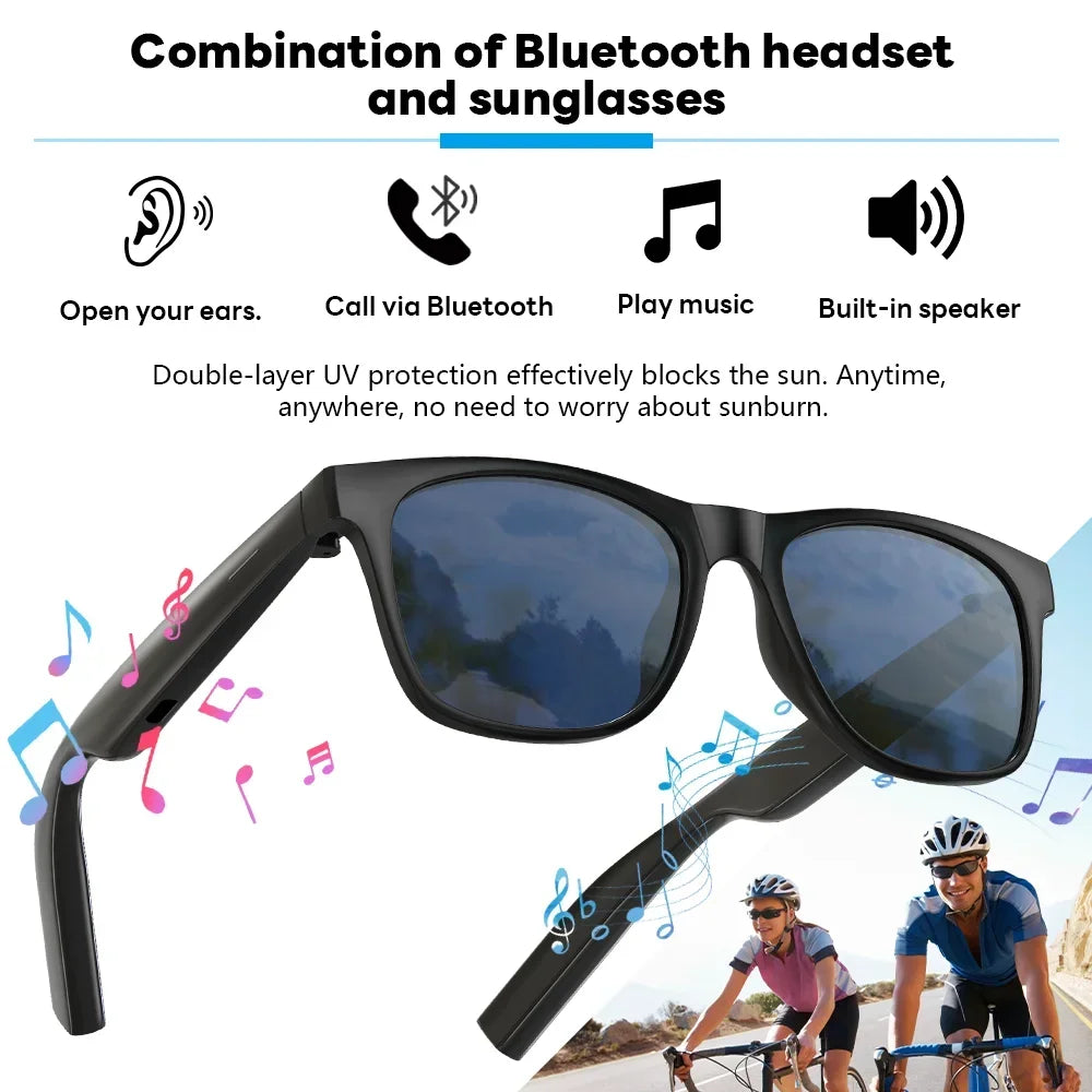 Lenovo AI Smart Glasses 8K 1600MP Touch Control Photo Recording Voice Assistant Translator Music Wireless Bluetooth Sunglasses