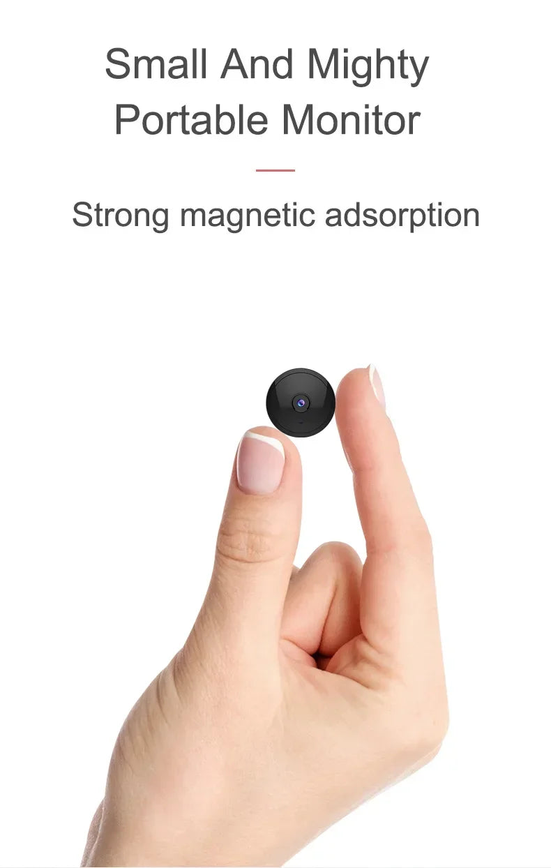HD A9 Upgraded Version 4K Home Security Body Cam Wireless Mini Wifi Camera Small Phone Switch with Audio Little Surveillance
