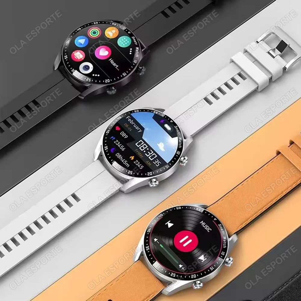 ECG+PPG Bluetooth Call Smart Watch Men Laser Health Blood Pressure Fitness Sports Watches Man Sports IP67 Waterproof Smartwatch
