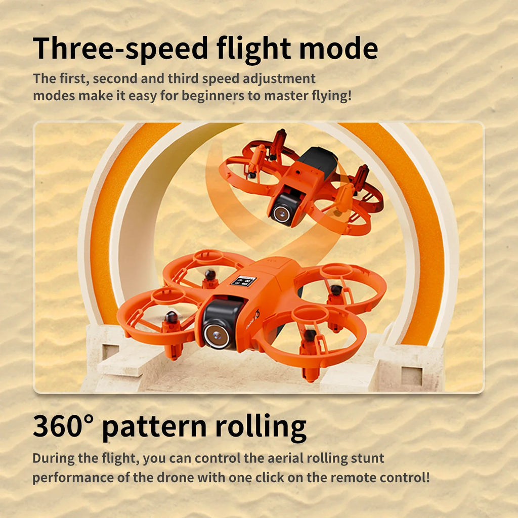 YL3 Mini Drone 8k Camera 180° ESC Optical Flow Positioning WIFI Aerial Photography Remote Control Aircraft G-safe Drone Toy Gif