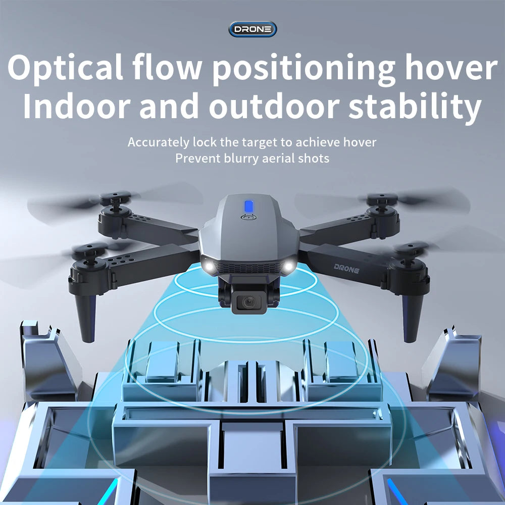 E88/E58  4K High-definition Drone Aerial Photography RC Aircraft Intelligent Fixed Height Four Axis Aircraft Children's Boy Toys