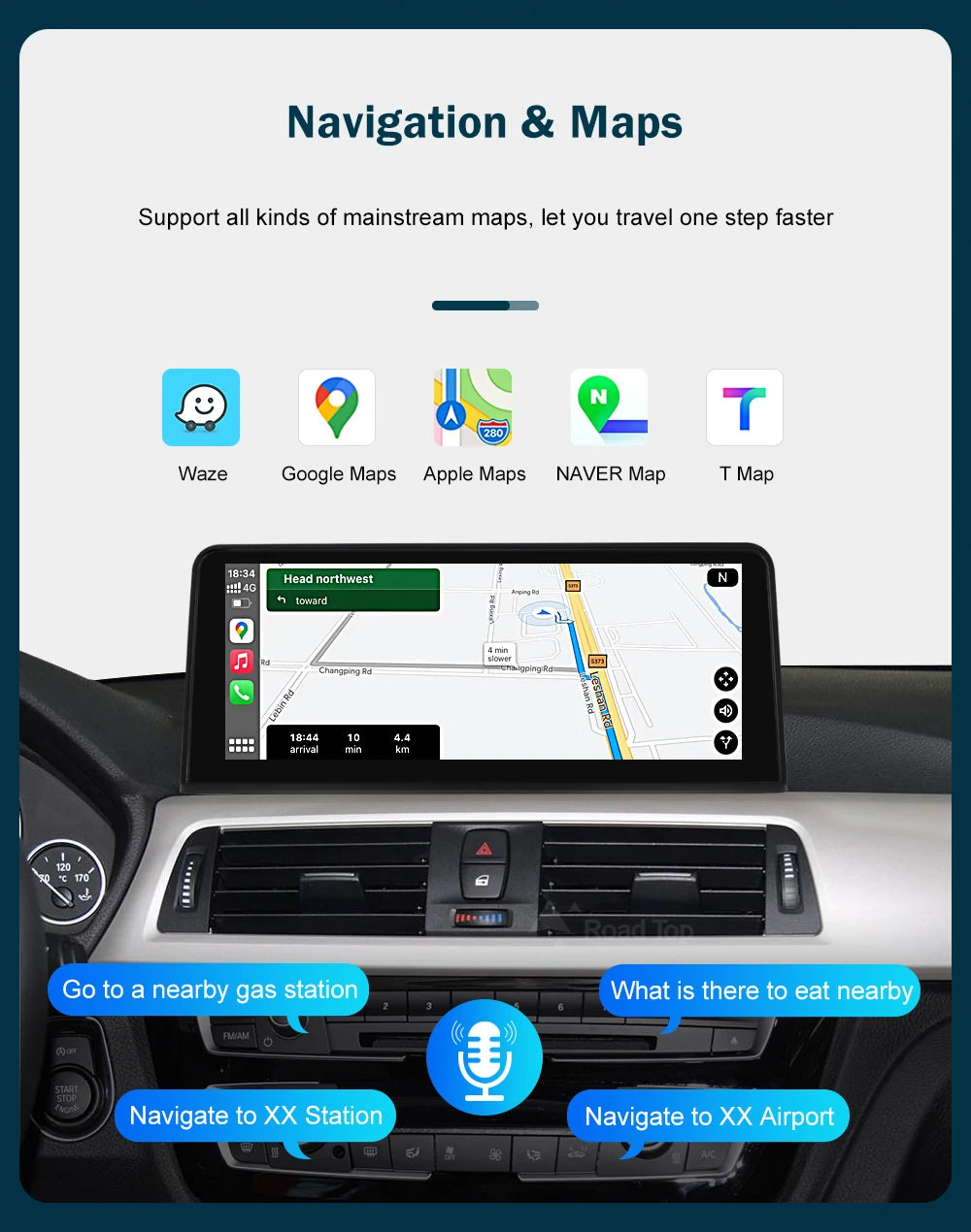 10.25'12.3' Wireless CarPlay Android Auto Multimedia Display Screen For BMW 1 2 3 4 Series F20 F21 F22 F30 F31 F32 F33
