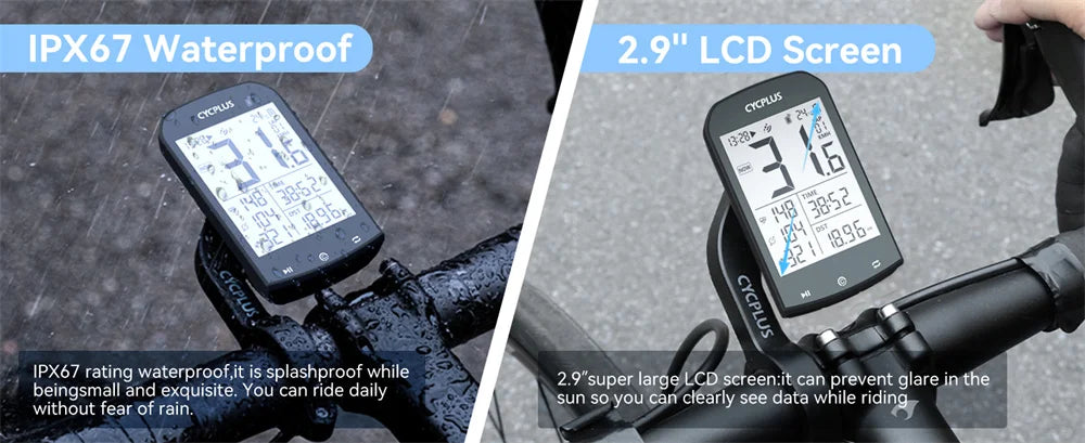 CYCPLUS M1 GPS Bicycle Computer Cycling Speedometer Bluetooth 5.0 ANT+ Ciclismo Speed Meter for Garmin Zwift Bike Accessories