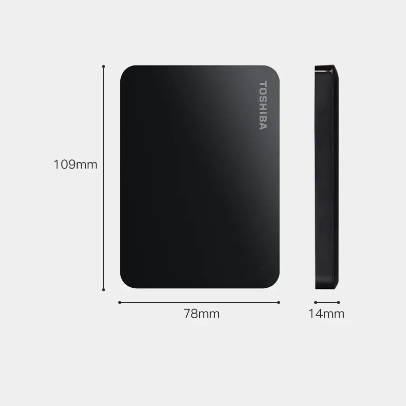 A3  A5 HDTB410YK3AA Canvio Basics For Toshiba 500GB 1TB 2TB Portable External Hard Drive USB 3.0, Black
