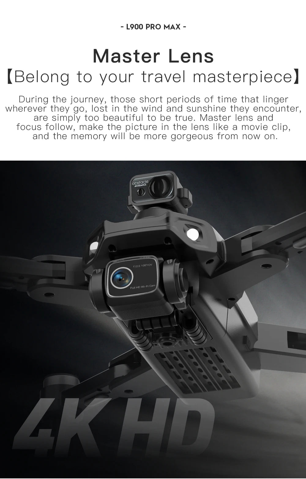 L900 Pro SE MAX GPS Drone 4K Professional With Camera WIFI 360 Obstacle Avoidance FPV Brushless Motor RC Quadcopter Mini Drone