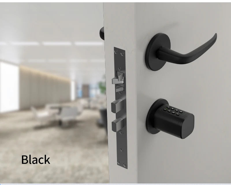 TTLock/ Tuya Bluetooth Smart Fingerprint Digital Cylinder Lock with APP/Password/RFID Card/Key unlock V1 Adjustable Length
