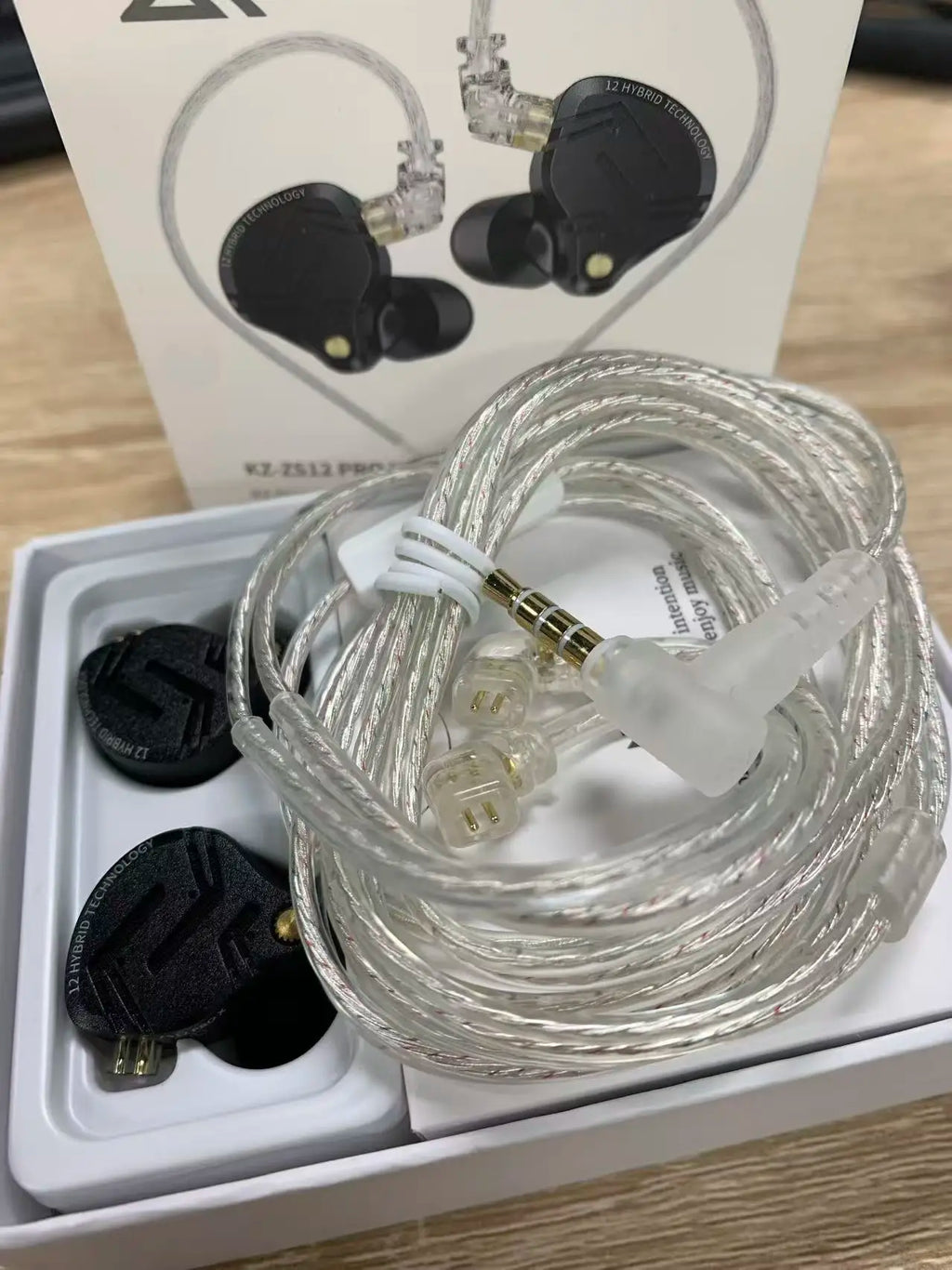 KZ ZS12 PRO X Metal Earphones 1DD+5BA Hybrid HIFI Bass In Ear Monitor Headphones Music Sport Noise Cancelling Headset New Arrive