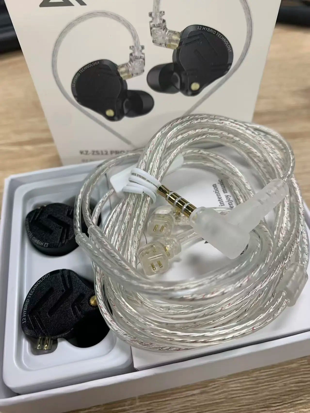 KZ ZS12 PRO X Metal Earphones 1DD+5BA Hybrid HIFI Bass In Ear Monitor Headphones Music Sport Noise Cancelling Headset New Arrive