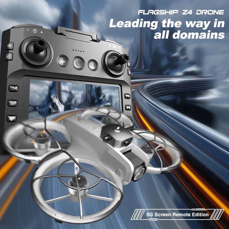 New Z4 Mini Drone 4K HD Camera  Aerial Photography Brushless Motor Optical flow positioning Large screen Rc Quadcopter Toys Gift