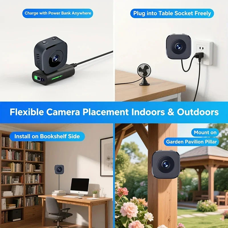 4K Full HD Mini Security Camera Pro WiFi Surveillance With 2 Way Audio Motion Detection Infrared Night Vision Security Camera
