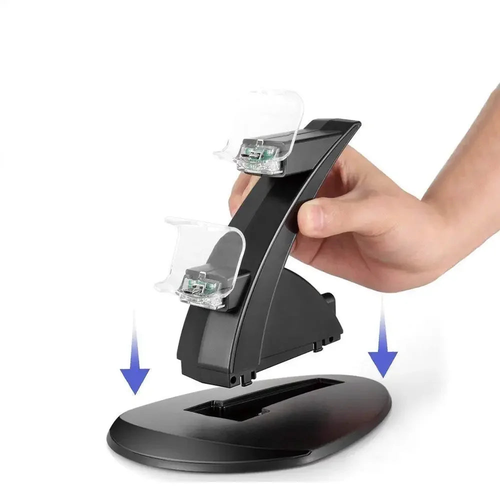 For PS4 Controller Charger Dual Charging Dock Fast Charging Station Charger Stand For PlayStation4/PS4 Pro/PS4 Slim Accessories