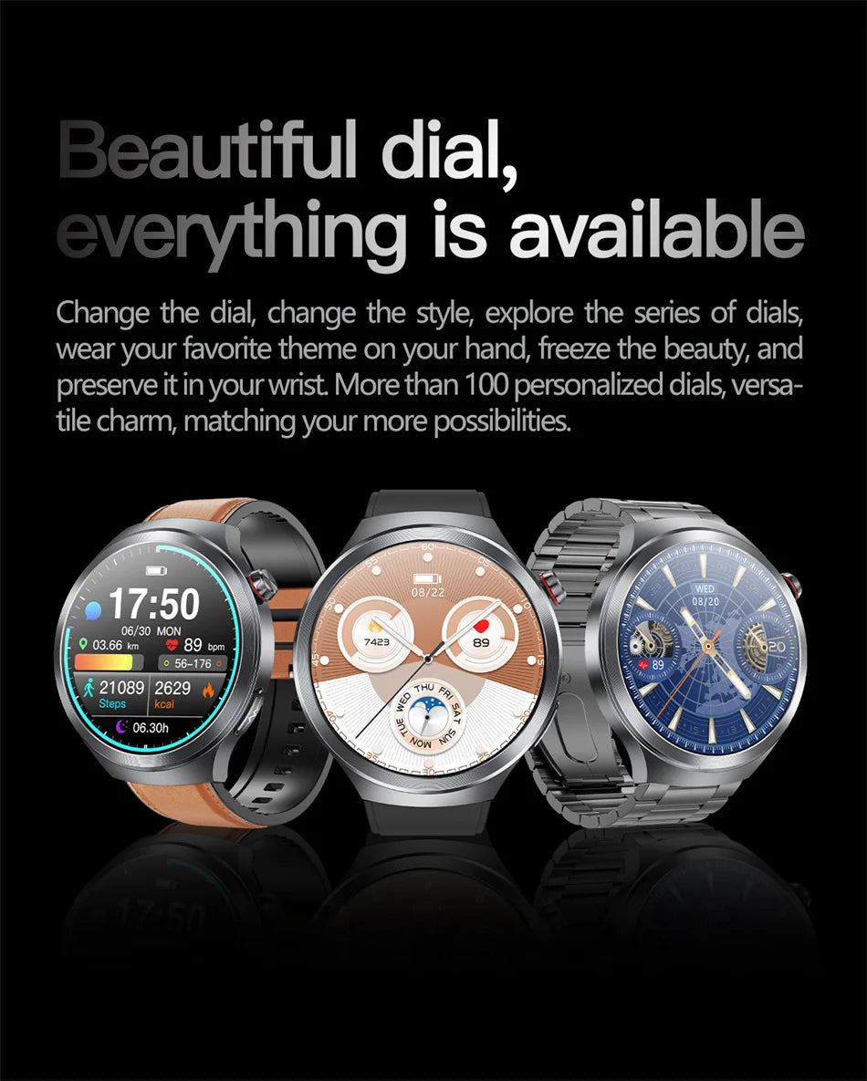 Hospital Level Accurate Measurement Blood Analysis Health Smart Watch ECG Uric Acid Blood Lipids BT Call Smart Watches For man