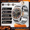 New Military Outdoor Smartwatch Built-in GPS Compass Altimeter 3ATM Waterproof 530mAh BT Call Watches Sports Smart Watch Men