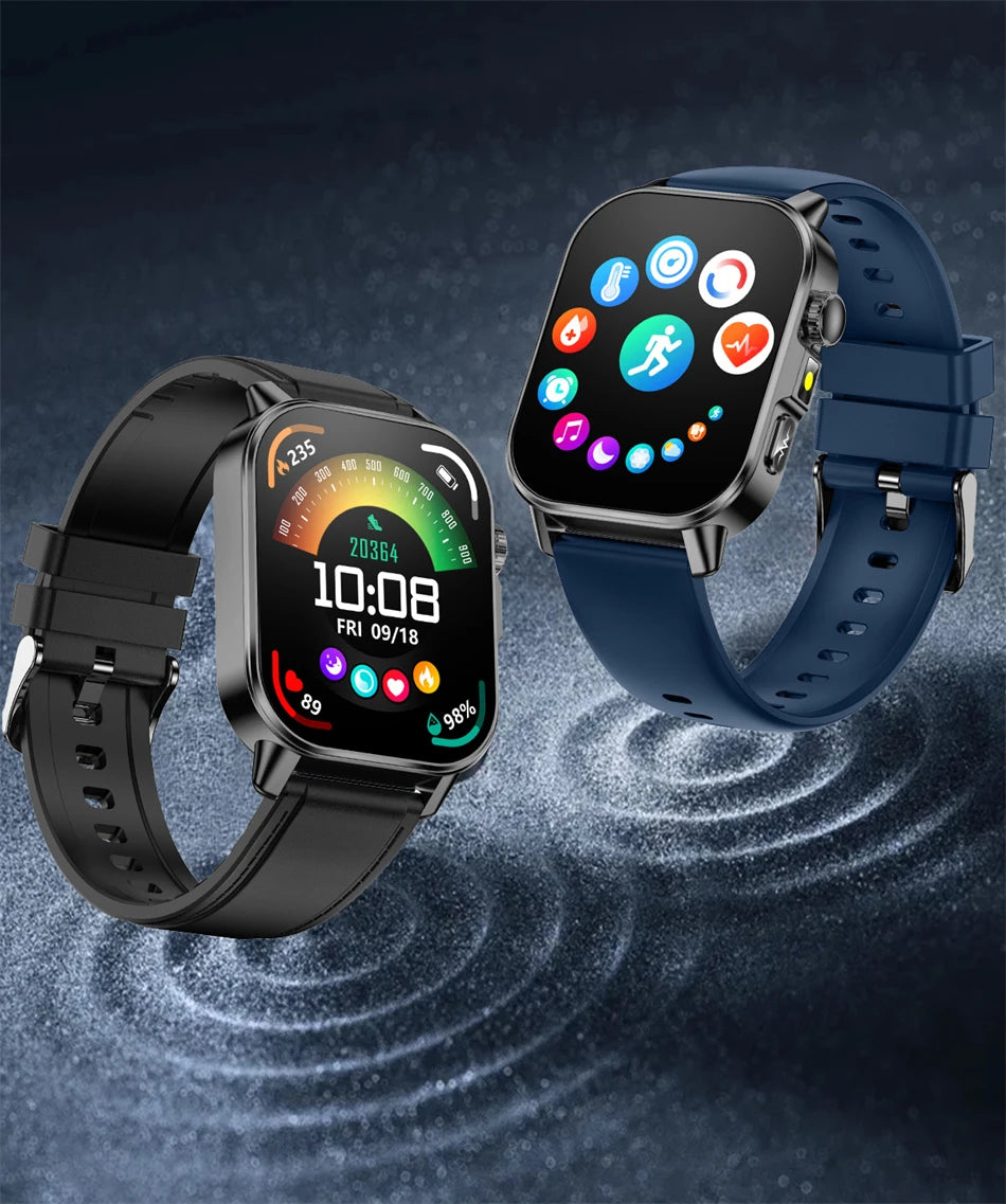 2026 New Health Nursing Grade Smart Watch Men Blood Lipid Uric Acid Tracker ECG+PPG Clock Bluetooth Call Smartwatches Men Women