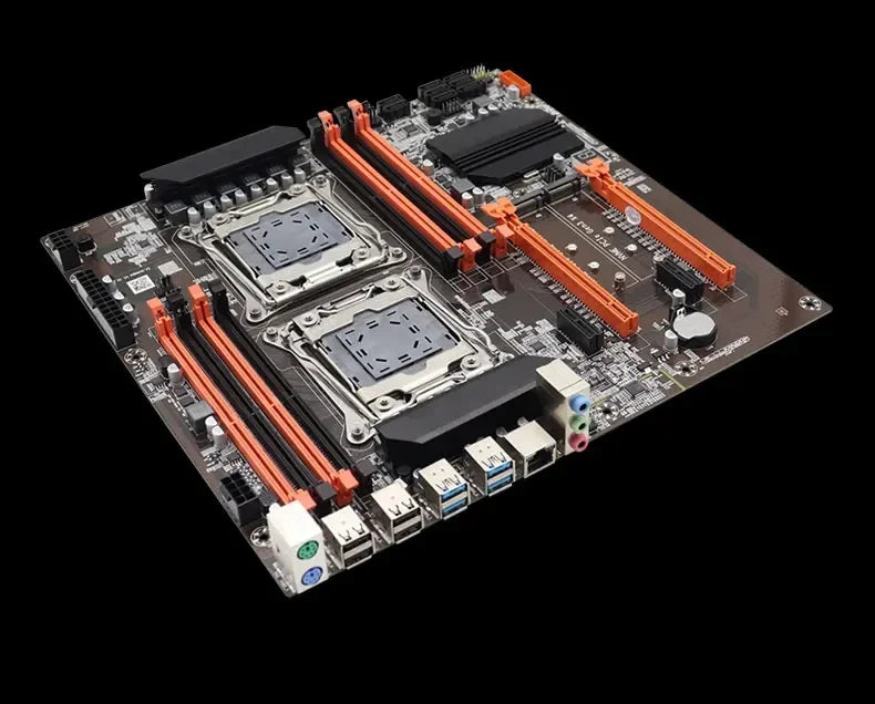 SOYO X99 Dual CPU Gaming Motherboard Set lntel Xeon E5 2680 V4&DDR4 64GB (4*16GB) LGA2011-3 M.2 NVME for Server Computer Host