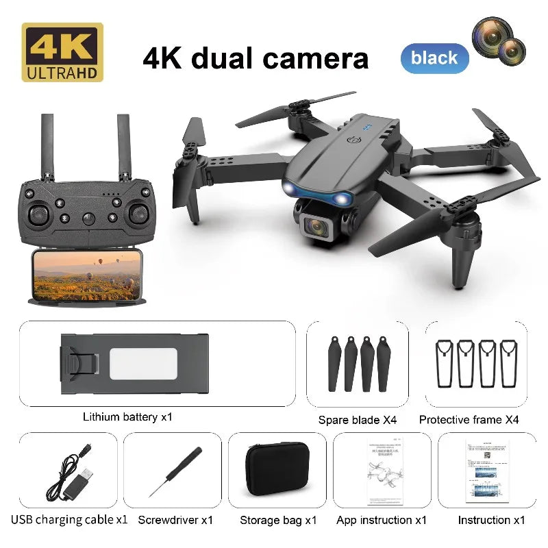 E99 K3 Pro HD 4k Drone Camera High Hold Mode Foldable Mini RC WIFI Aerial Photography Quadcopter Toys Helicopter