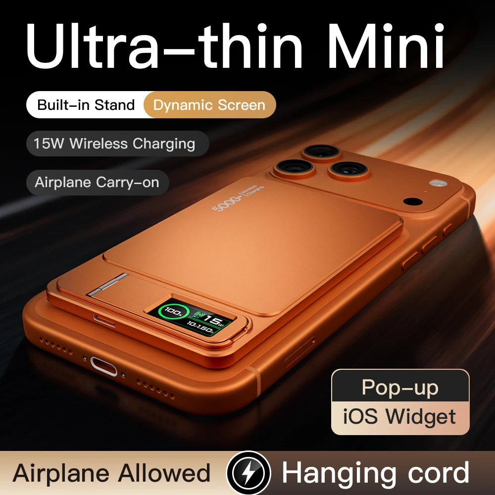 Lenovo CCC 10000mAh Slim Original Power Bank For MagSafe,Magnetic Wireless 20W Fast Charging Portable Battery For iPhone 12-17
