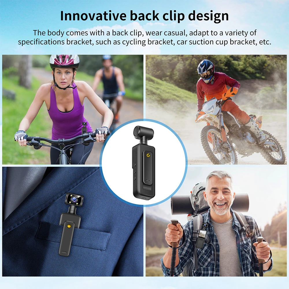 Ultra HD 4K Mini Camera WiFi Portable Small Digital Video Recorder Police BodyCam Infrared Night Vision Miniature Camcorder L10