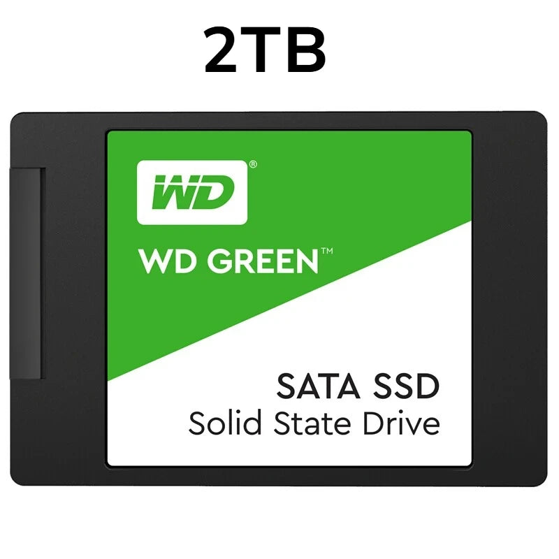 WD GREEN 2.5" SATA III SLC internal Solid State Disk 1TB 2TB Read Speed 545MB Hard Drive for Laptop Desktop SSD Original