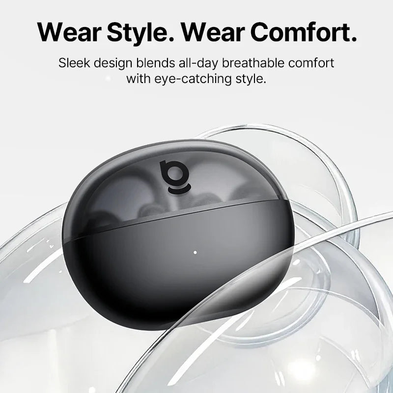 Baseus Bowie MC2 AIR Clip-on TWS Earbuds Ear Clips Wireless Earphones Bluetooth 6.0   Open earrings 4 Mic ENC Sports Headphone