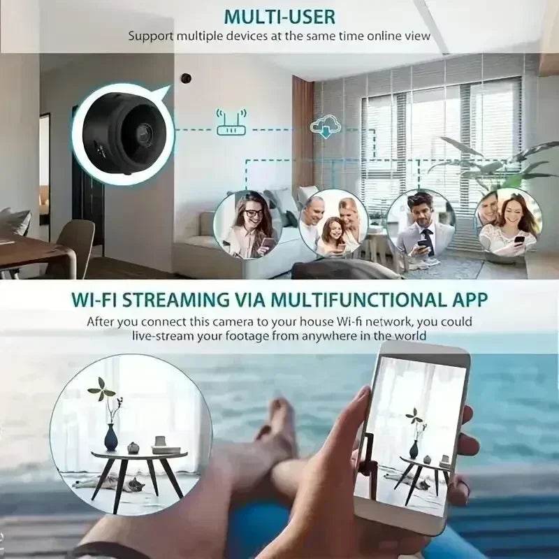 A9 Wifi Mini Camera 1080P Security Monitoring Wireless Remote Night Vision Video Surveillance Smart Home Mini DV Cam HD Camera