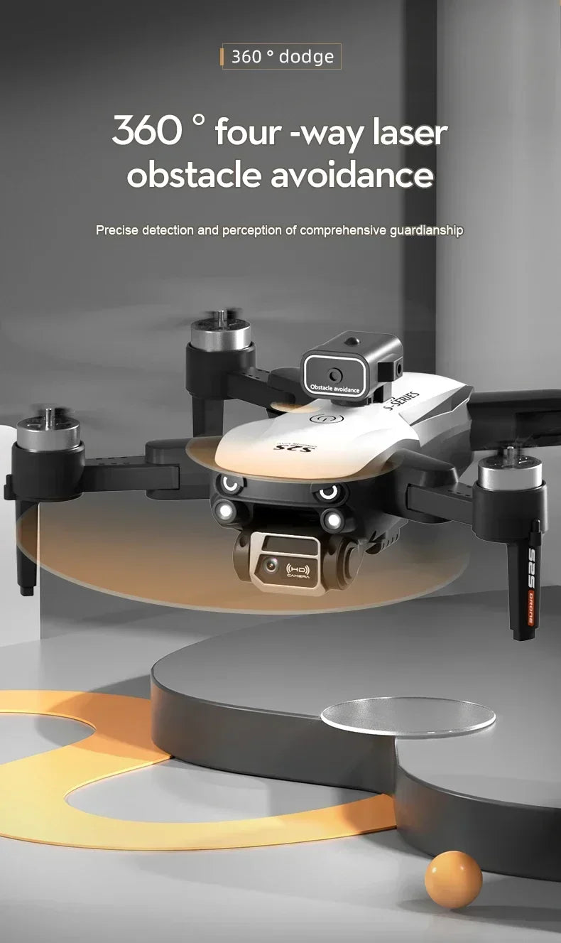 S2S Mini Drone 8K Professional HD Dual Camera Obstacle Avoidance Brushless Motor Foldable Rc Quadcopter Toys Gifts MIJIA
