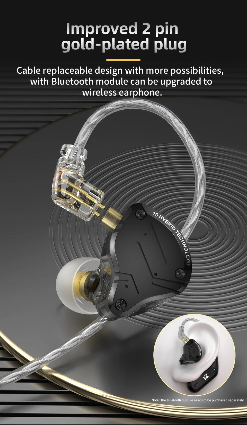 KZ ZS10 PRO X HIFI Bass Metal Hybrid In-ear Earphone Sport Noise Cancelling Headset Earbuds KZ ZSN PRO AS16 PRO AS12 ZSX ZEX