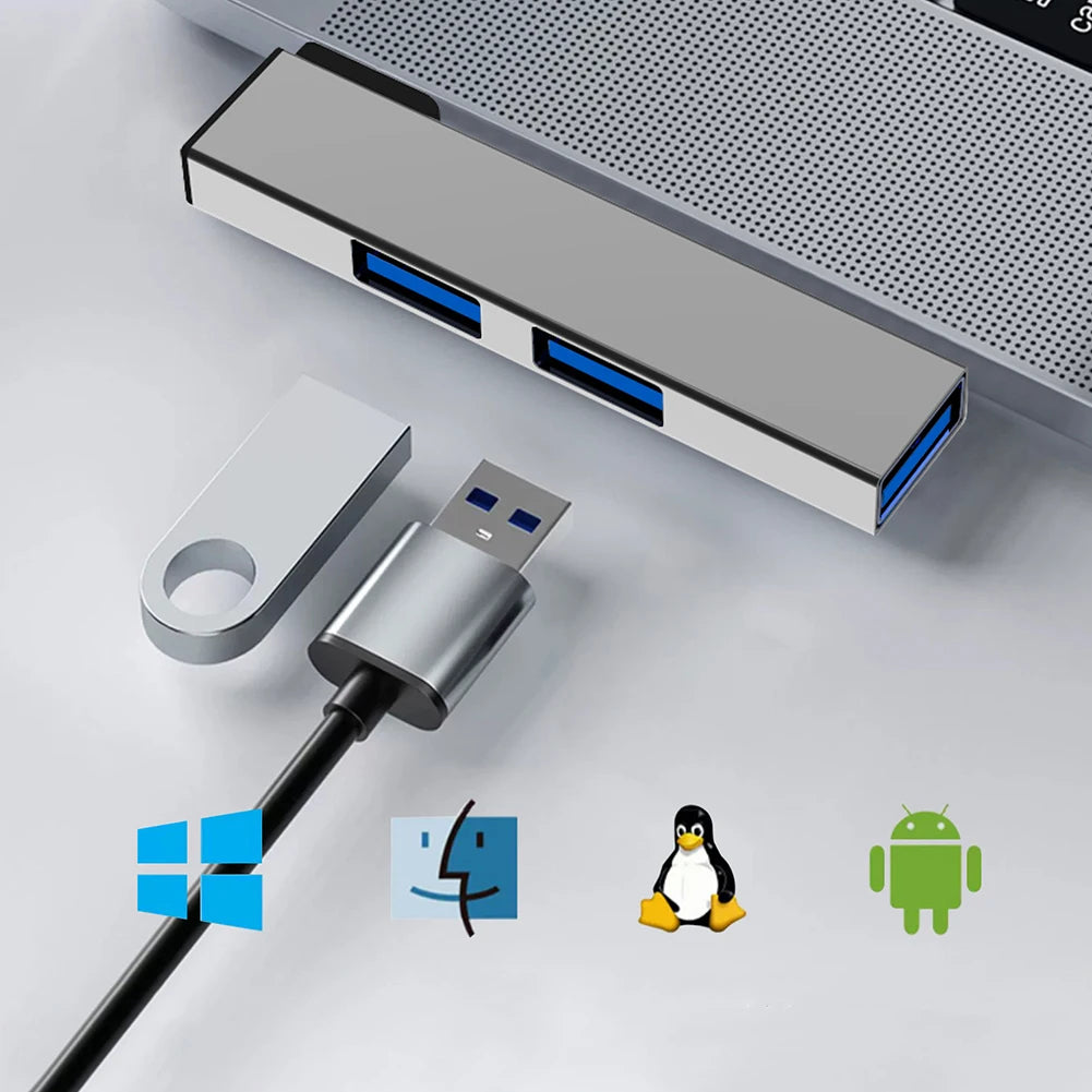 1/2PCS 3 in 1 USB HUB OTG USB 3.0/Type-C 3.0 To 3 USB USB Splitter Hub Speed 5.0Gbps 3 Port Type C HUB for PC Laptop Computer