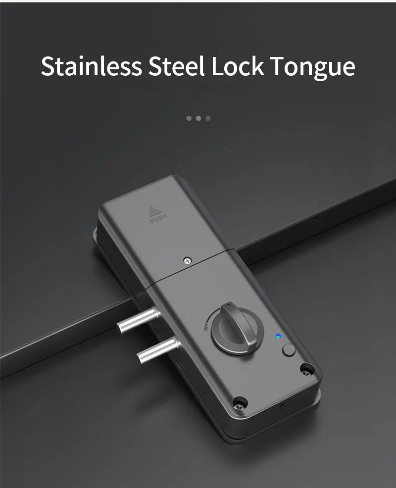 Tuya APP Remotely Control IC Card Lock Invisible Automatic Motor Bolt Lock For Home Wooden Door No Drilling Hole Installation