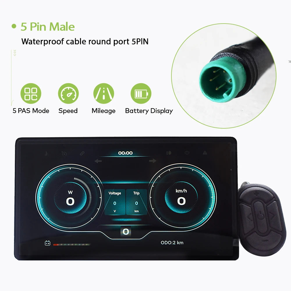 H8 NEW【UART2】 Electric Bicycle Computer Screen projection navigation Digital Stopwatch Speedometer for Ebike Cyclling Odomete