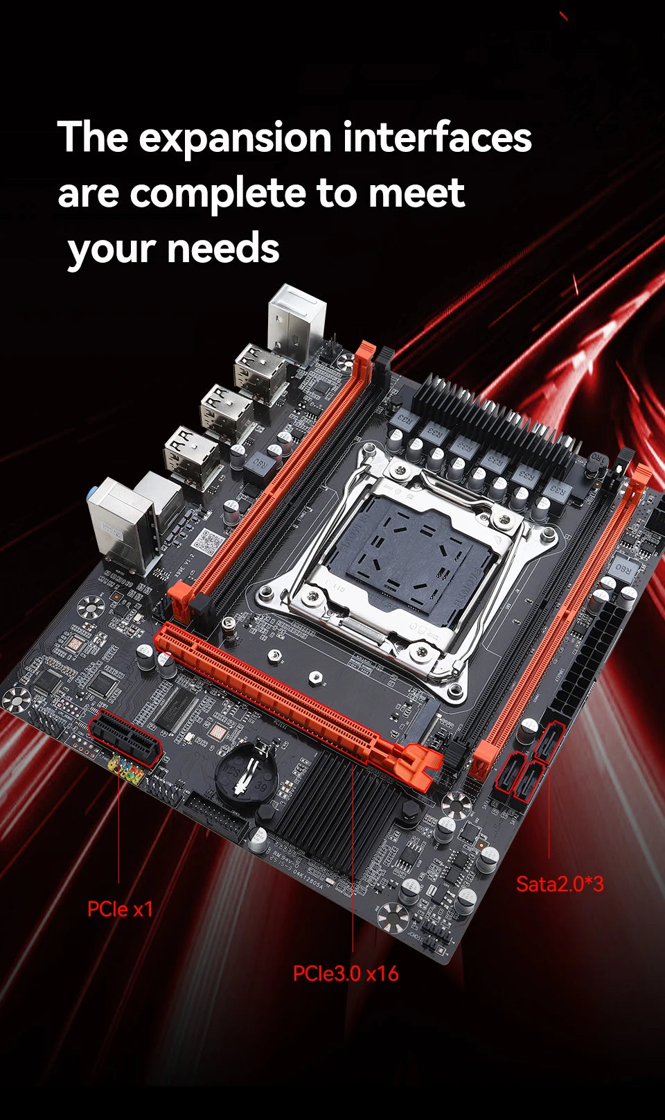 X99 Gaming Motherboard Kit with Xeon E5 2680 V4 DDR4 16GB=8Gx2 RAM M.2 NVME NGFF SATA USB for Desktop PC