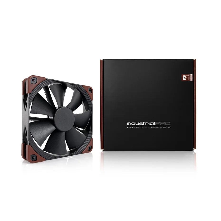 Noctua NF-F12 industrialPPC Computer Case Fan Silent 120mm PWM 12V/24V 2000/3000RPM 12cm CPU Cooling Fan