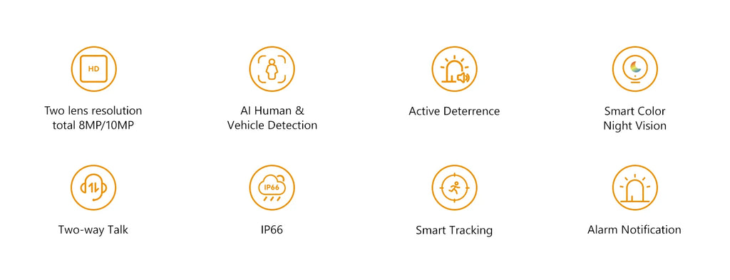 Imou 4K 8MP Outdoor Dual Lens Camera Version IP66 Security Protection Vehicle Detection Surveillance Camera PTZ WiFi IP Camera