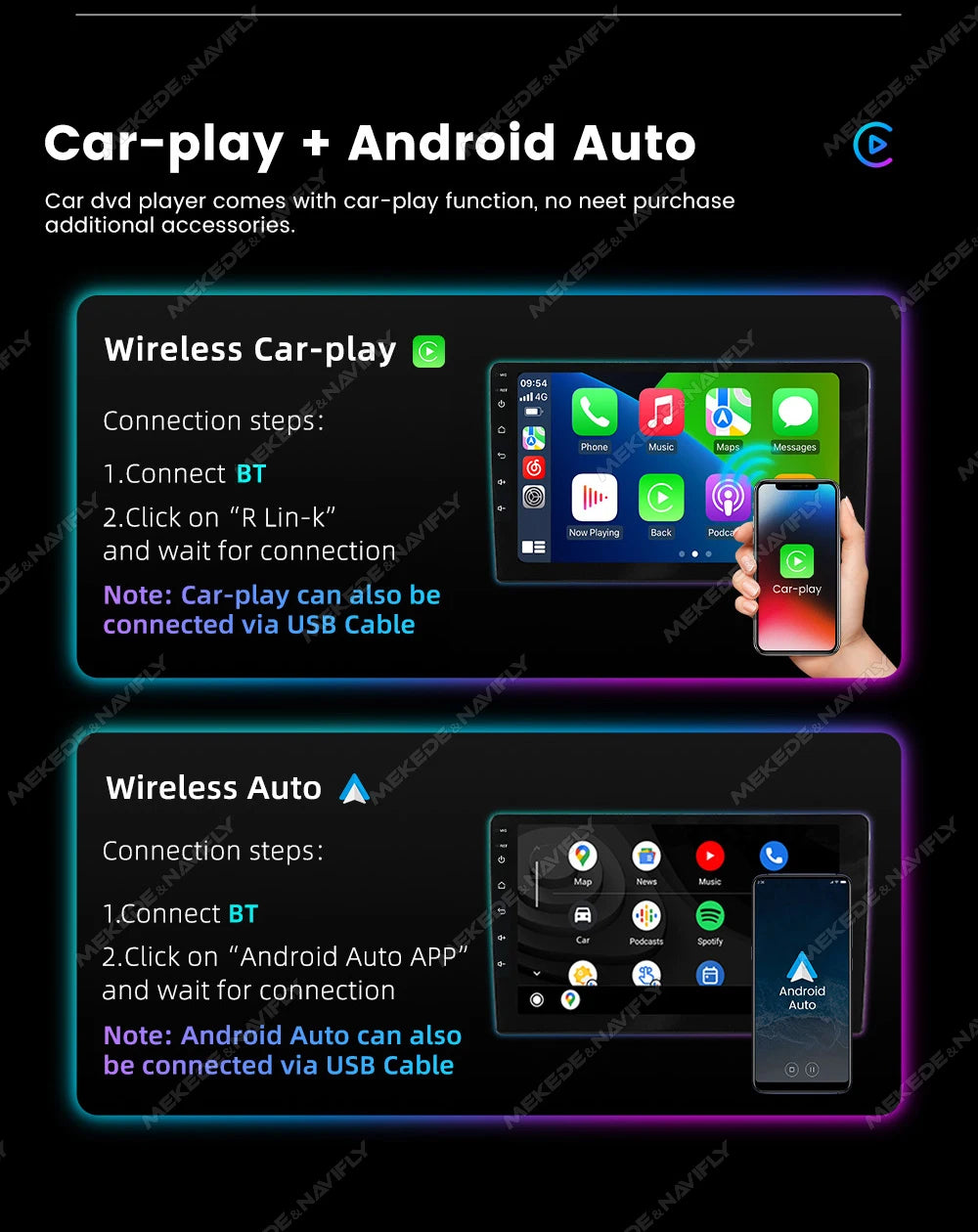 Wireless Carplay Car Radio Stereo For KIA PICANTO Morning 2011-2016 Multimedia Player All-in-one GPS Navigation Autoradio WIFI