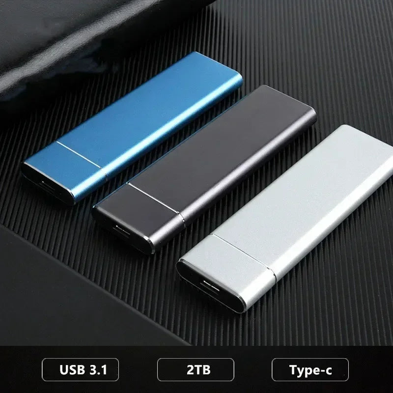 Mini USB Portable SSD 256TB 1TB 2TB High-speed Original Mass Storage SSD USB3.0 External Hard Drive for SSD Computer Laptop