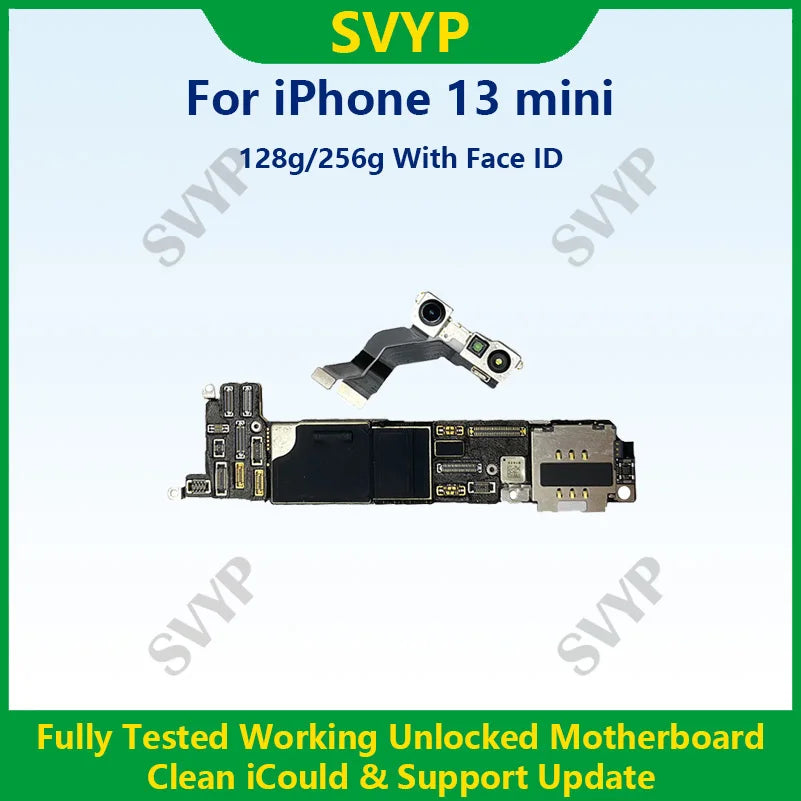 Fully Tested Authentic Motherboard For iPhone 13 Pro Max 128g/256g Unlocked Mainboard With Face ID Cleaned iCloud Fast Shipping