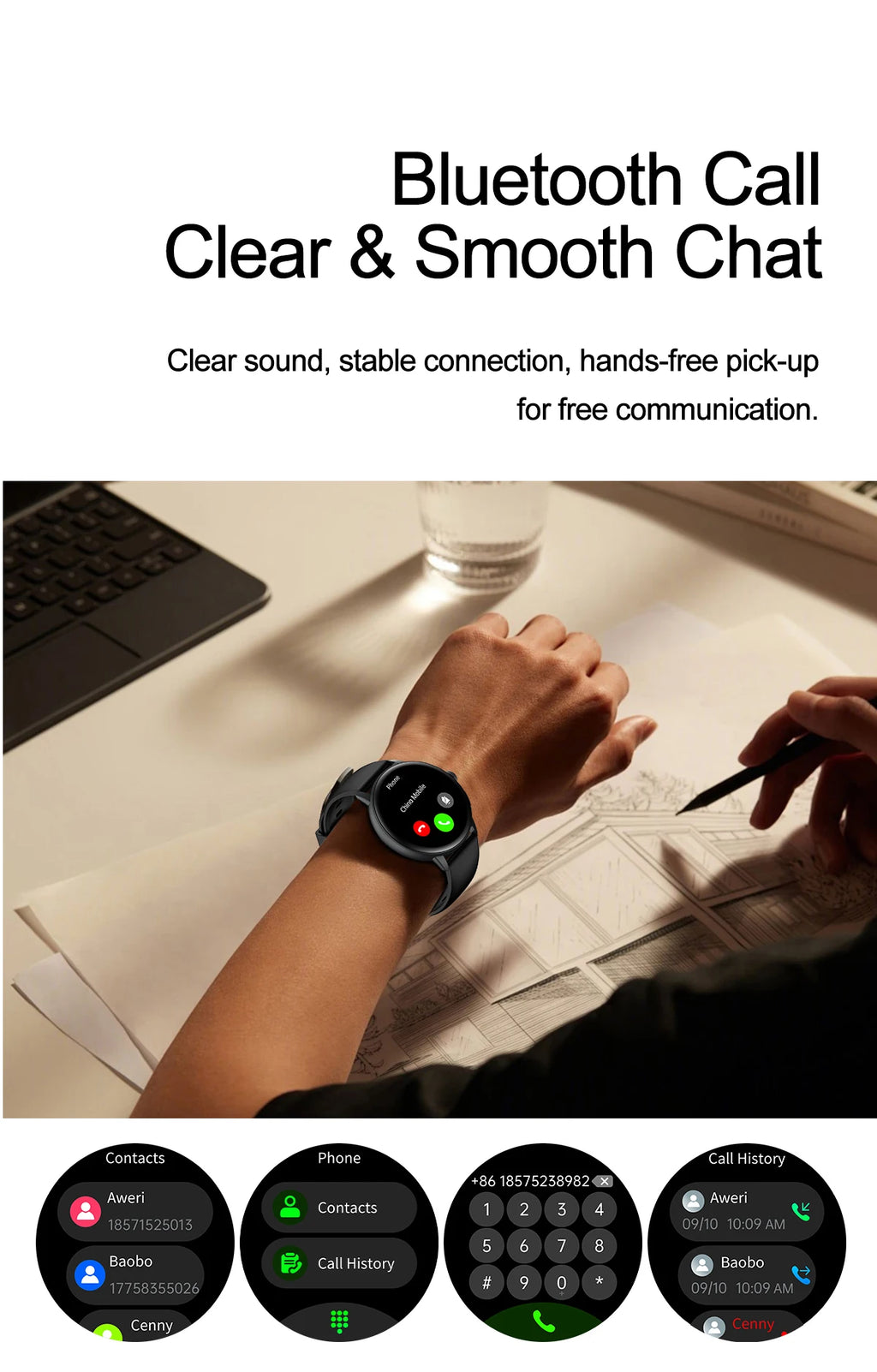 2026 New AI Accurate Diagnosis Body Fat Uric Acid BP ECG SmartWatch HD AMOLED Screen call Sport Health Smart watch For Men women