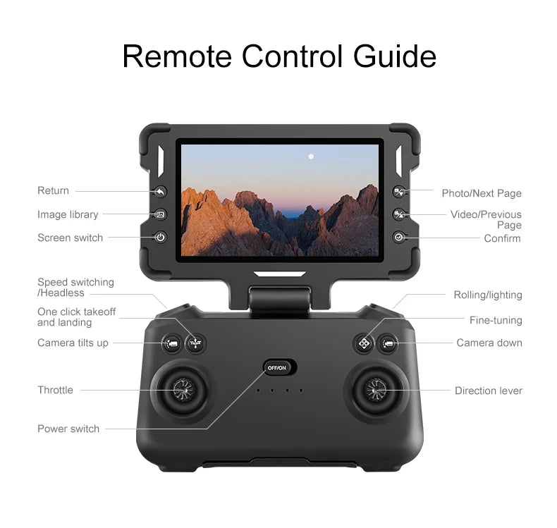 droneS 4k professional 10km  brushless optical flow folding dual mirror professional aerial photography with servo gimbal drone